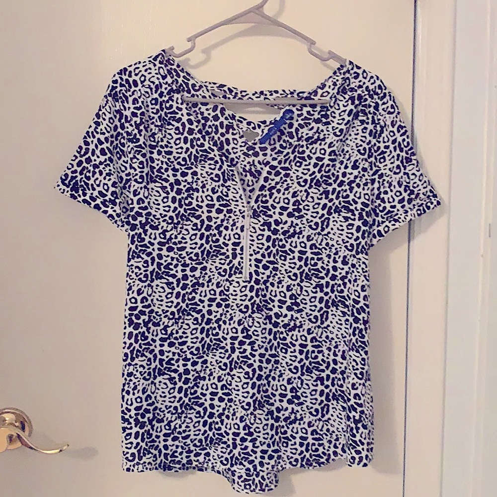 APT.9 Cheetah Print Blouse